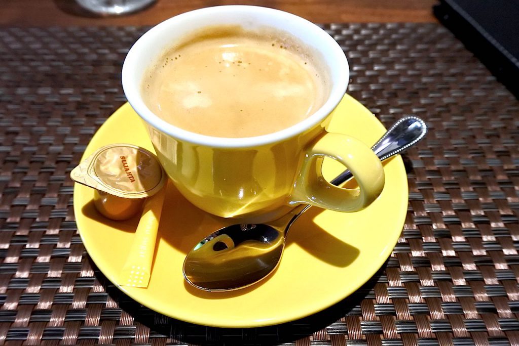 食後にコーヒー